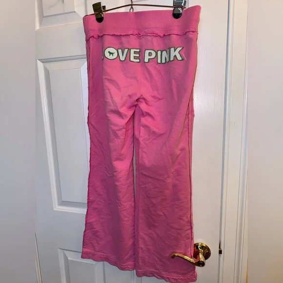 Victoria’s Secret PINK Sweatpants with Drawstring & Flared Bottom, Size XS